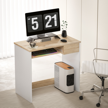 Compact Computer Table Oak