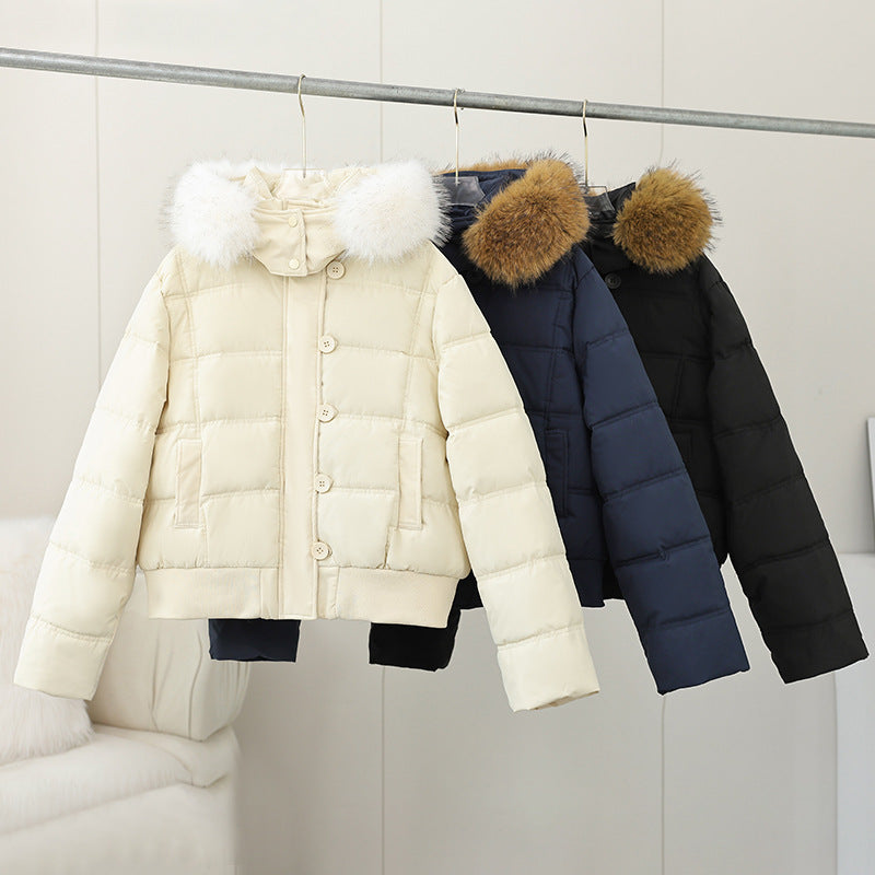 Workwear Parka Cotton-padded Clothes For Women Thick Warm Jacket