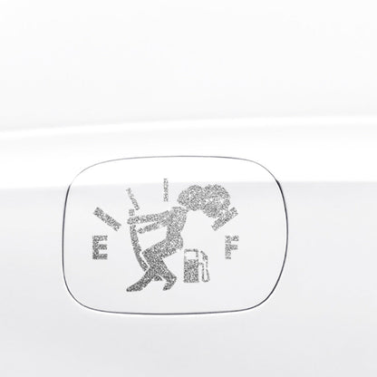 Cartoon Shiny African Woman Automobile Sticker