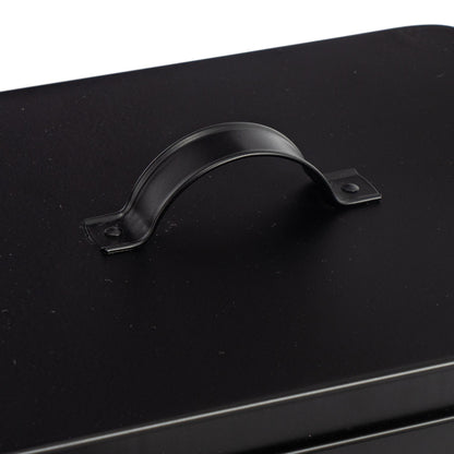 Large Black Vintage First Aid Tin