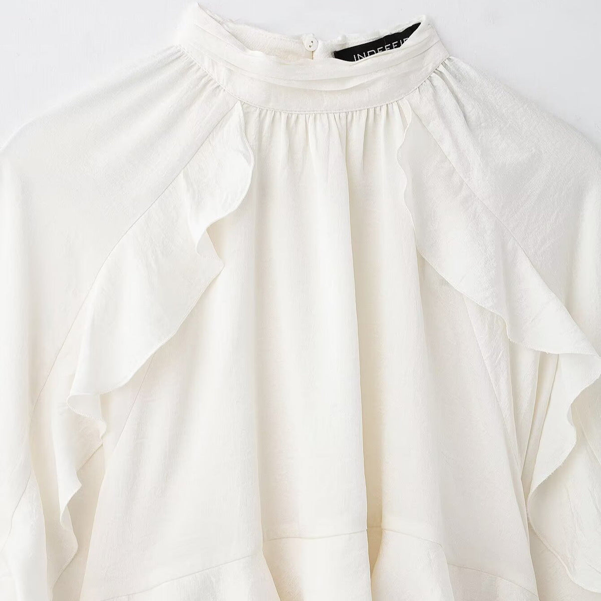 New Women's Classic Fashion Laminated Decoration Shirt