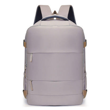 Women's Large Capacity Lightweight Multi-purpose Solid Color Travel Backpack