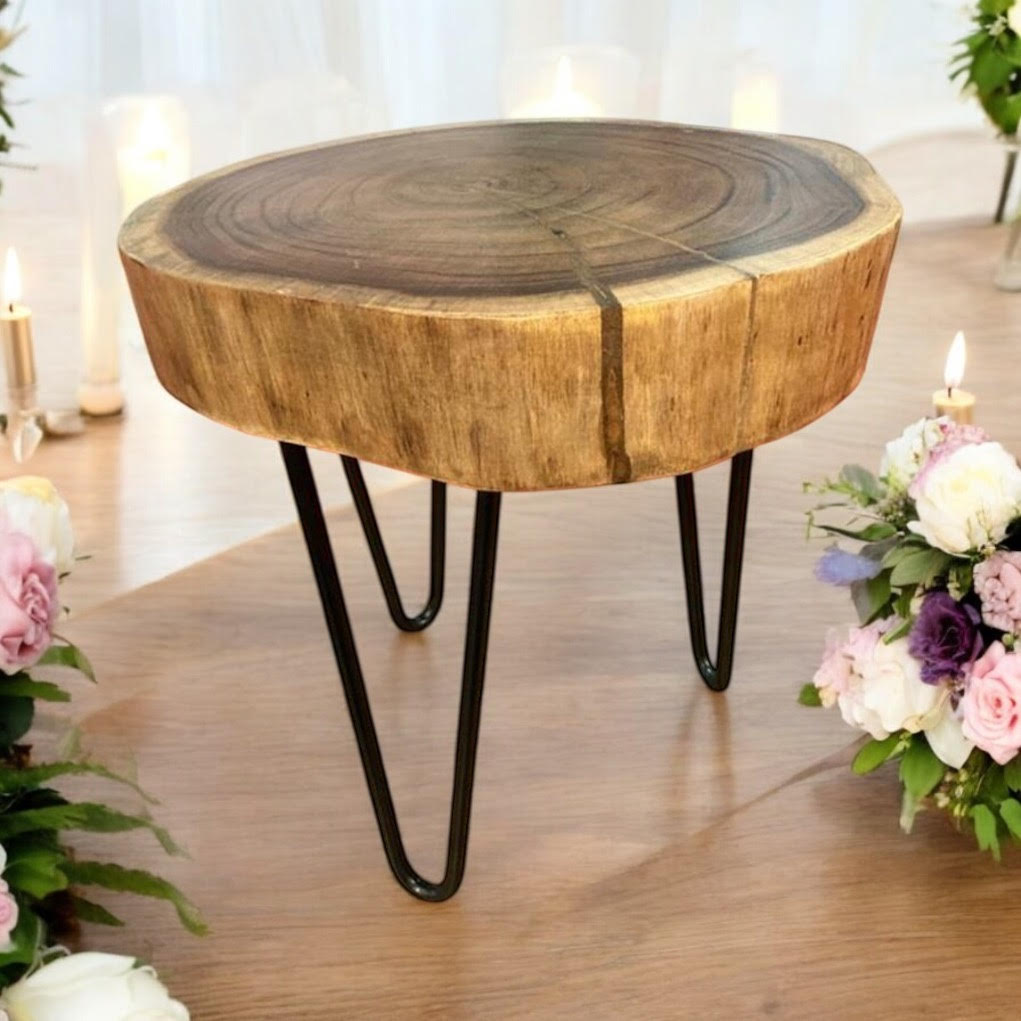 Elegant and Durable 40CM Wooden Round Stool - Solid Wood Construction with Smooth Finish Functional and Decorative Use for Home, Kitchen, or Living Room Seating