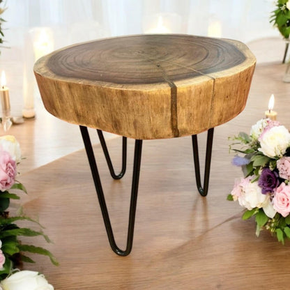 Elegant and Durable 40CM Wooden Round Stool - Solid Wood Construction with Smooth Finish Functional and Decorative Use for Home, Kitchen, or Living Room Seating