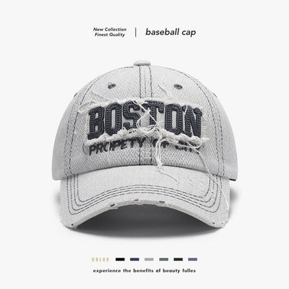 Three-dimensional Embroidery Men's Soft Peaked Cap Outdoor
