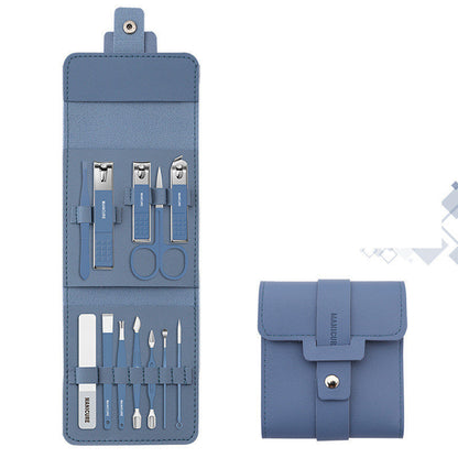 Make Up 16 Pcs Nail Clippers Nail Cutter Nail Scissors With PU Bag Stainless Steel Eagle Hook Portable Tools