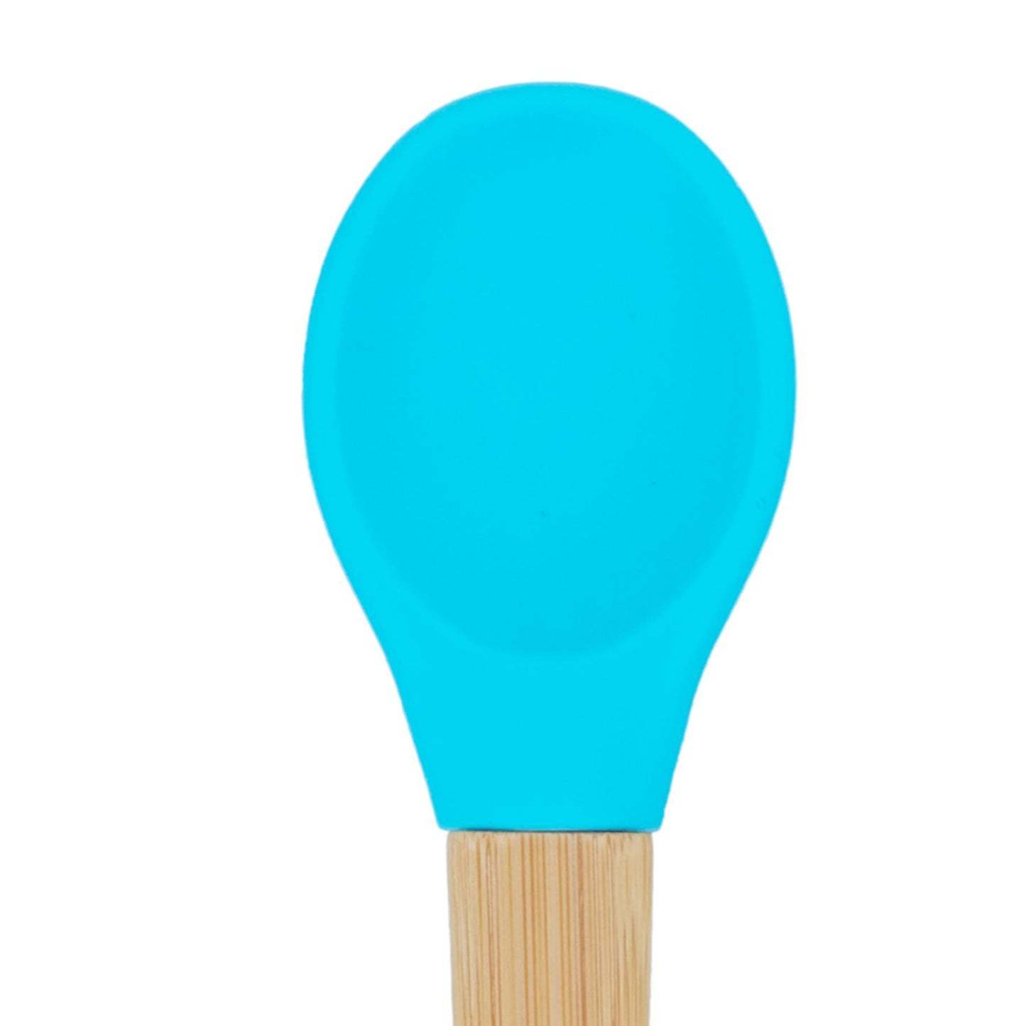 Soft Tip Bamboo Spoon - Silicone Tip