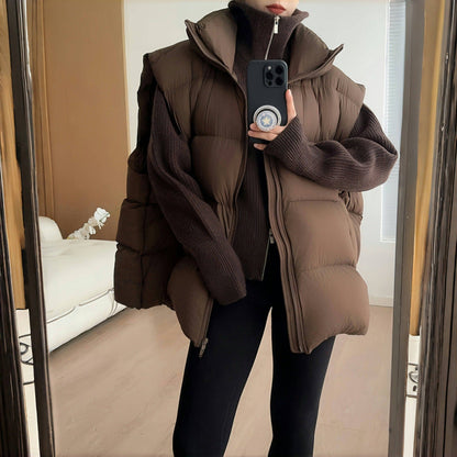 New-style Loose-fit Plus-size Women's Down Vest