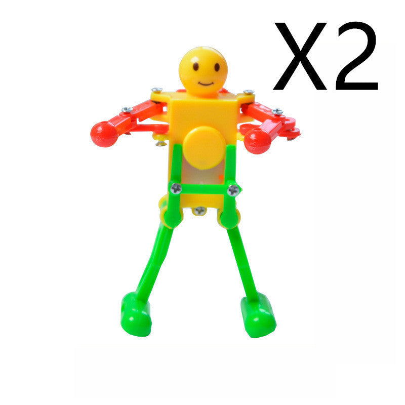 WindUp Dancing Robot Toy – Clockwork Gymnastics Novelty Fidget Toy for Kids