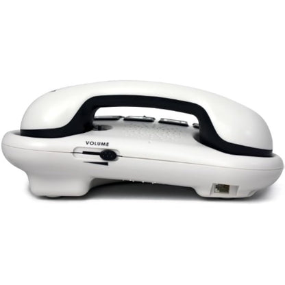 Geemarc Amplipower 50 - Amplified Corded Telephone with Tone and Volume control, Large Buttons and One-touch Memories - Hearing Aid Compatible - Specialised for Hearing Impaired - UK Version - White
