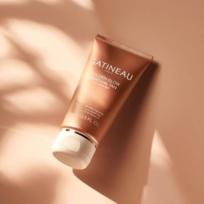 Gatineau - Tan Accelerating Lotion (400ml) + Golden Glow Gradual Tan (75ml) Duo Set, Total Body Glow, Natural Tanning For Face and Body