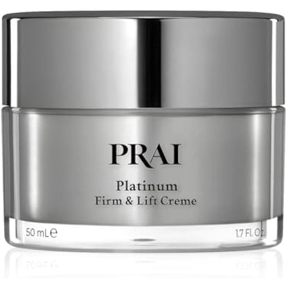 PRAI Platinum Firm & Lift Day Creme 50ml - Hydrating Moisturiser With Nulastic Silk, Platinum & Idealift - Plumps, Firms & Lifts Skin - Reduces Appearance of Wrinkles - Instant Firming Technology