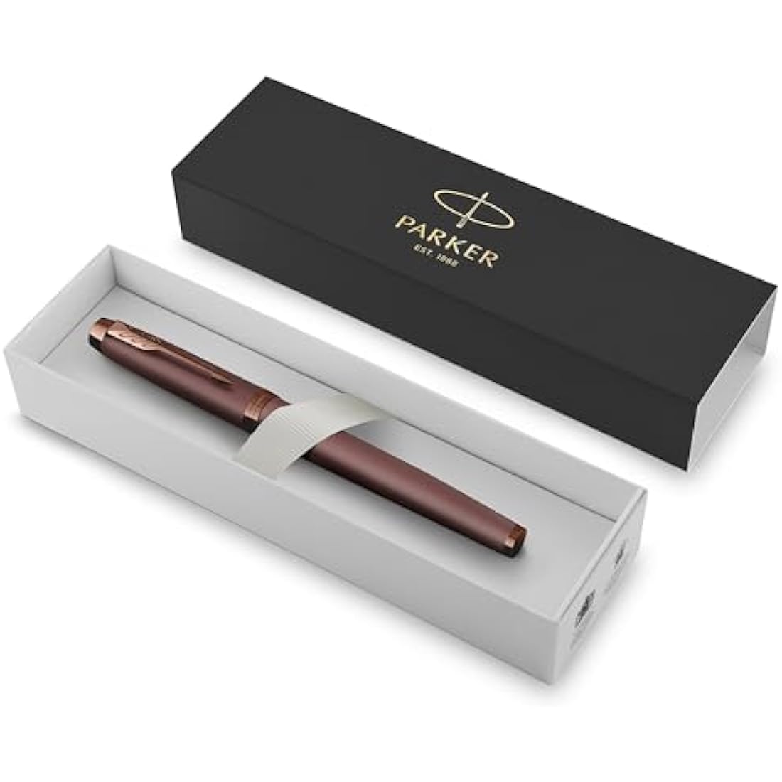 Parker IM Monochrome Rollerball Pen | Burgundy Finish and Trims | Fine Point | Black Ink | Gift Box