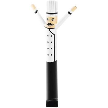 LookOurWay Air Dancers Inflatable Tube Man Attachment - 10 Feet Tall Wacky Waving Inflatable Dancing Tube Guy for Business Promotion (Blower Not Included) - Restaurant and Food Themed - Chef