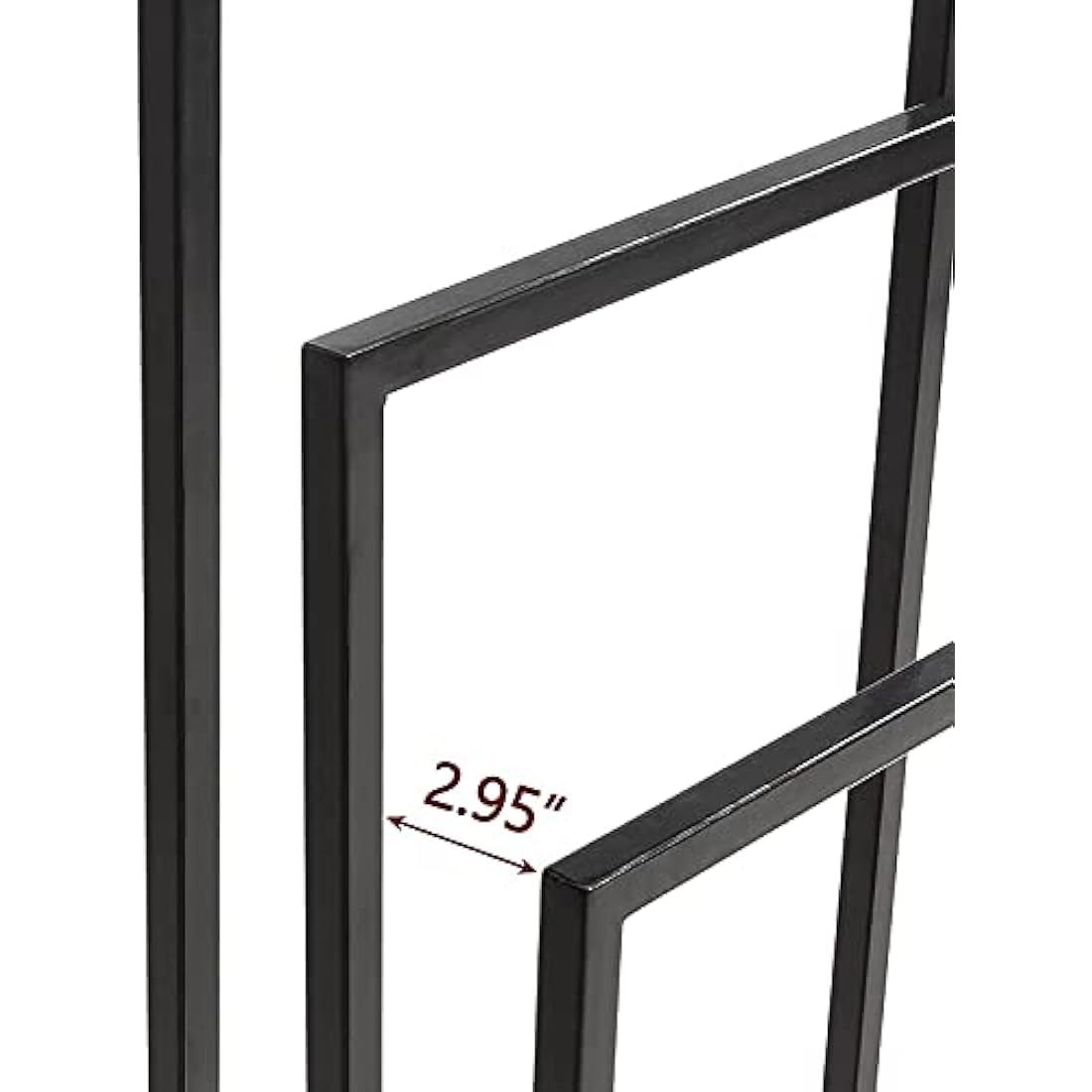 DUMEE Freestanding Towel Holder with 3 Towel Stands Rail for Bathroom Accessories Organizer, Bath & Hand Towels Storage, Black