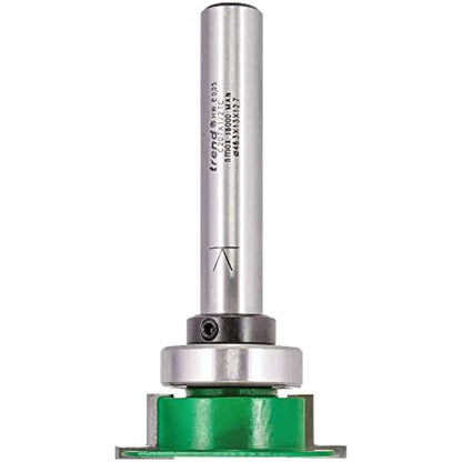 Trend CraftPro Aquamac 21 Recesser Router Cutter Bit, 1/2 Inch Shank, 46.3mm Cut Diameter, Tungsten Carbide Tipped, Bearing Guided, C207X1/2TC