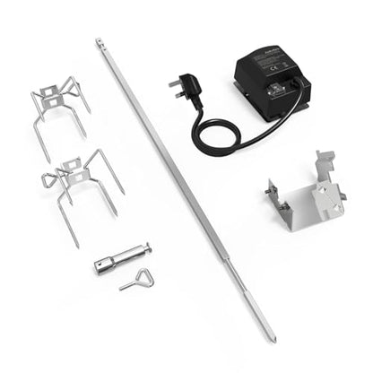 onlyfire BRK-6014 Stainless Steel Grill Rotisserie Kit for Weber Spirit 200/300 Series Gas Grills