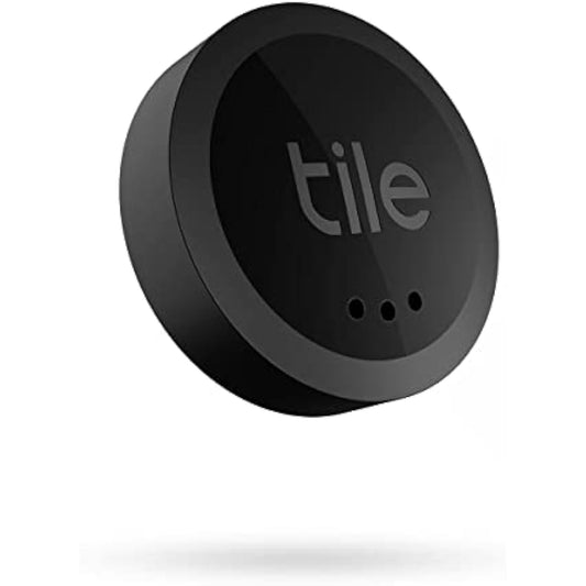 Tile Sticker (2022) Bluetooth Item Finder, 1 Pack, 45m finding range, works with Alexa and Google Home, iOS and Android Compatible, Find your Keys, Remotes & More, Black