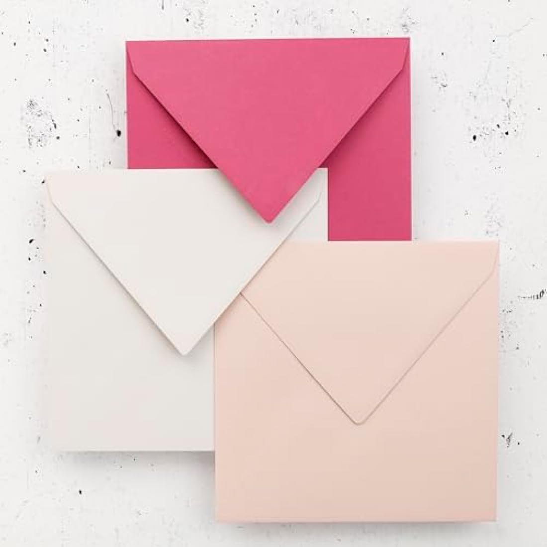 Clairefontaine - Ref 5763C - Pollen Envelopes (Pack of 20) - 165 x 165mm Sized, 120gsm Paper, Gummed Seal, Inkjet & Laser Printer Compatible, Acid Free - Raspberry