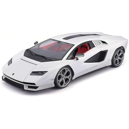 Maisto LAMBORGHINI COUNTACH LPI 800-4 Super Car - 1:18 Scale - Incredibly Detailed Die-Cast Replica Collectible Car Model, White