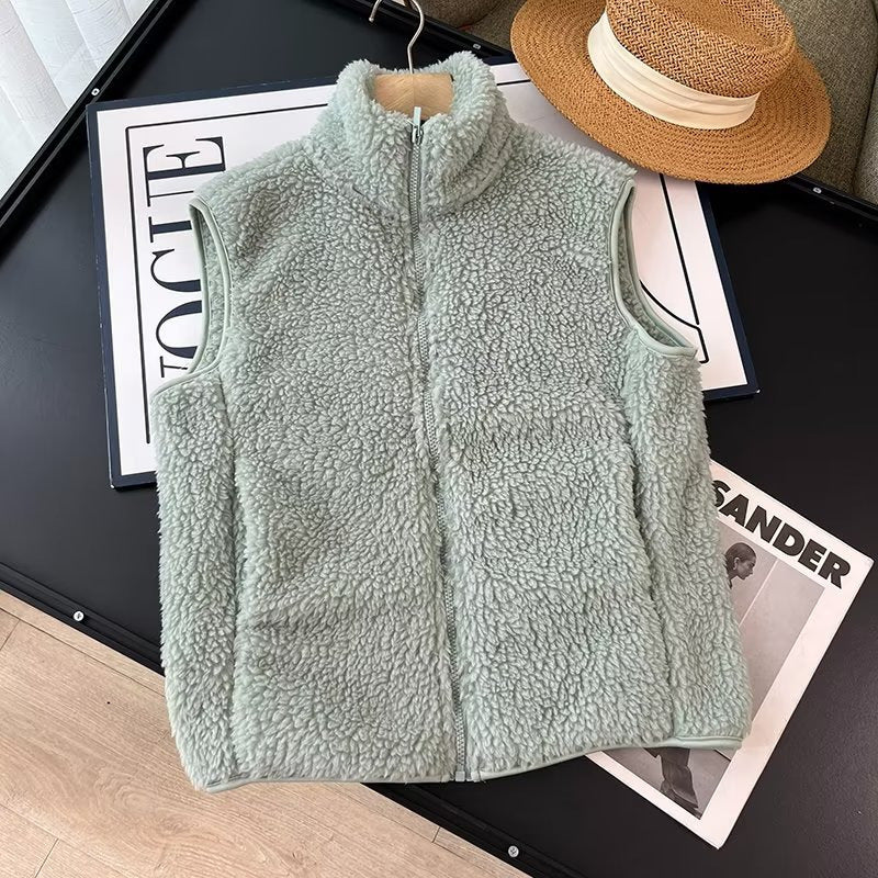 Women's Faux Lamb Velvet Polar Fleece Waistcoat