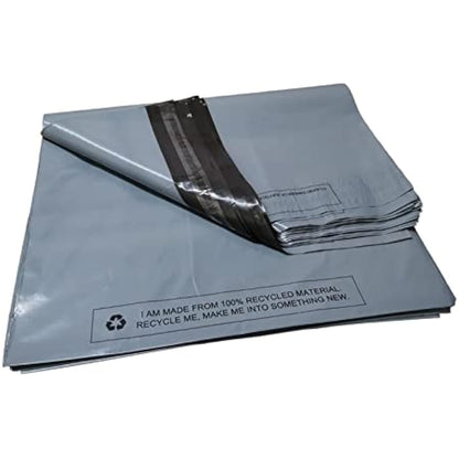 MSDS-SOLUTIONZ 25 Pack Grey Mailing Poly Postal Self Seal Bags 17''x22'' Size Postage Packaging Mailers Posting Shipping Post Parcels Package Bags
