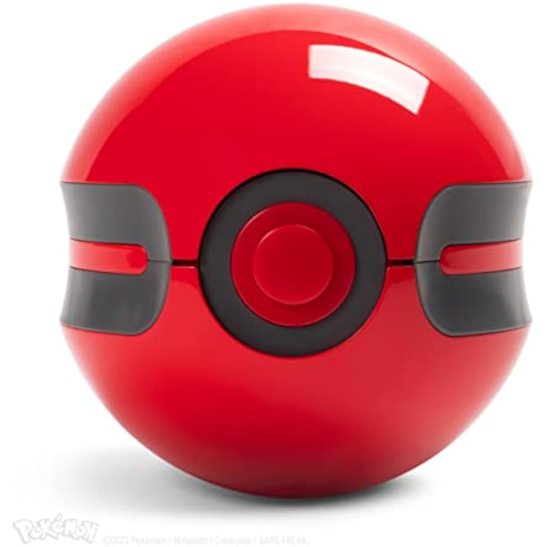 The Wand Company Original Poké Ball Authentic Replica - Realistic, Electronic, Die-Cast Poké Ball with Display Case Light Features – Officially Licensed by Pokémon