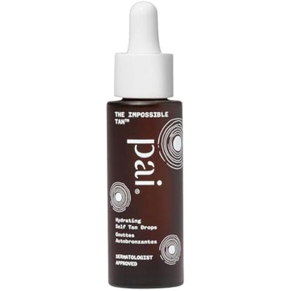 Pai Skincare The Impossible Hydrating Self Tan Drops 30ml, for Sensitive Skin, Face Tanning Drops for Gradual Tan, With DHA & DHB, Suitable for All Skin Tones, Develops within 2-4hrs