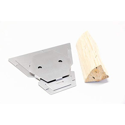 FENNEK Hexagon | The mobile fire pit made of stainless steel | Easy to dismantle and stick together | For camping, fishing vanlife and much more.