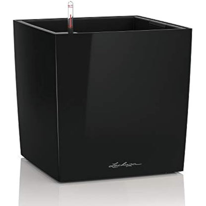 LECHUZA CUBE Premium 50 black high gloss 16569