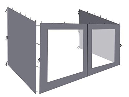 QUICK STAR 3 Curtains for Wall Tent Pergola 3x4m Anthracite