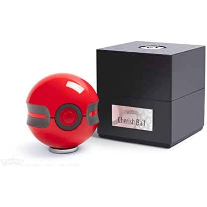 The Wand Company Original Poké Ball Authentic Replica - Realistic, Electronic, Die-Cast Poké Ball with Display Case Light Features – Officially Licensed by Pokémon