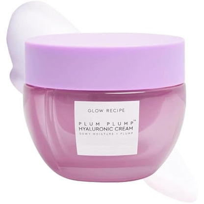 Glow Recipe Plum Plump Hyaluronic Acid Moisturizer Face Cream - Hydrating, Firming & Plumping Face Moisturizer for Dry Skin - Vegan Skin Care with Polyglutamic Peptides to Lock-In Moisture (50ml)