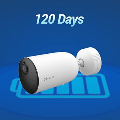 EZVIZ 2025 2K Battery Camera, Wifi Camera Outdoor, AOV Tech, 24/7 Recording, Long Battery Life, CCTV Camera, Human Vehicle Detection, Colour Night Vision, 2-Way Audio (CB3)
