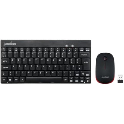 perixx PERIDUO-712 Wireless Mini Keyboard and Mouse Combo - AES 128 Bit - Black - UK Layout