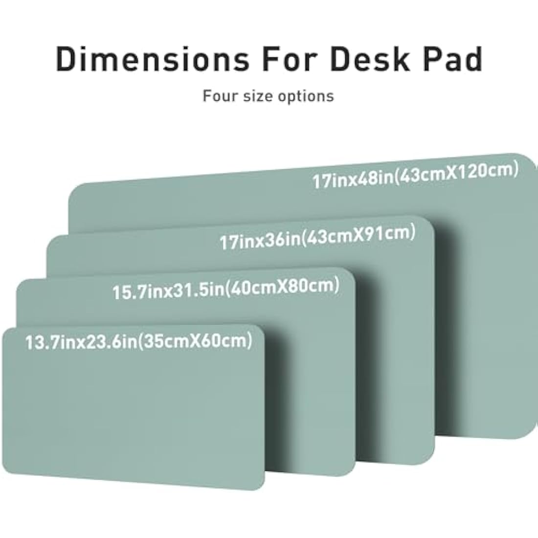 Aothia Leather Pad, Mouse Mat, Office Desk Pad, Non-Slip PU Leather Desk, Laptop Desk Pad, Waterproof Desk Writing Pad for Office and Home (60 cm x 35 cm, Light Blue)