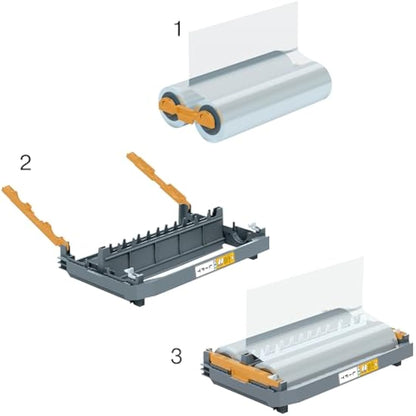 GBC Foton 30 Refill Lamination Roll For Refillable Cartridge, 125 Micron, Laminates Up To 150 x A4 Sheets, Gloss Finish, Easy-Load, 4410028