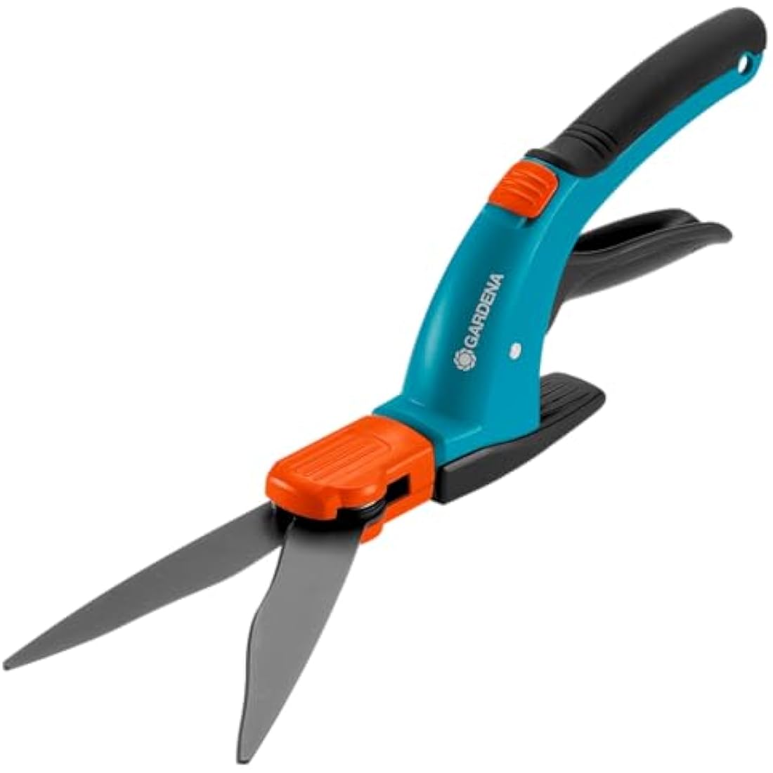 Gardena Comfort Grass Shears, rotatably: Lawn Trimmer 360 ° rotatable Cutting ambidextrous, Serrated for Precise Cutting, Non-Stick Coating, Comfort Grip (8734-20)