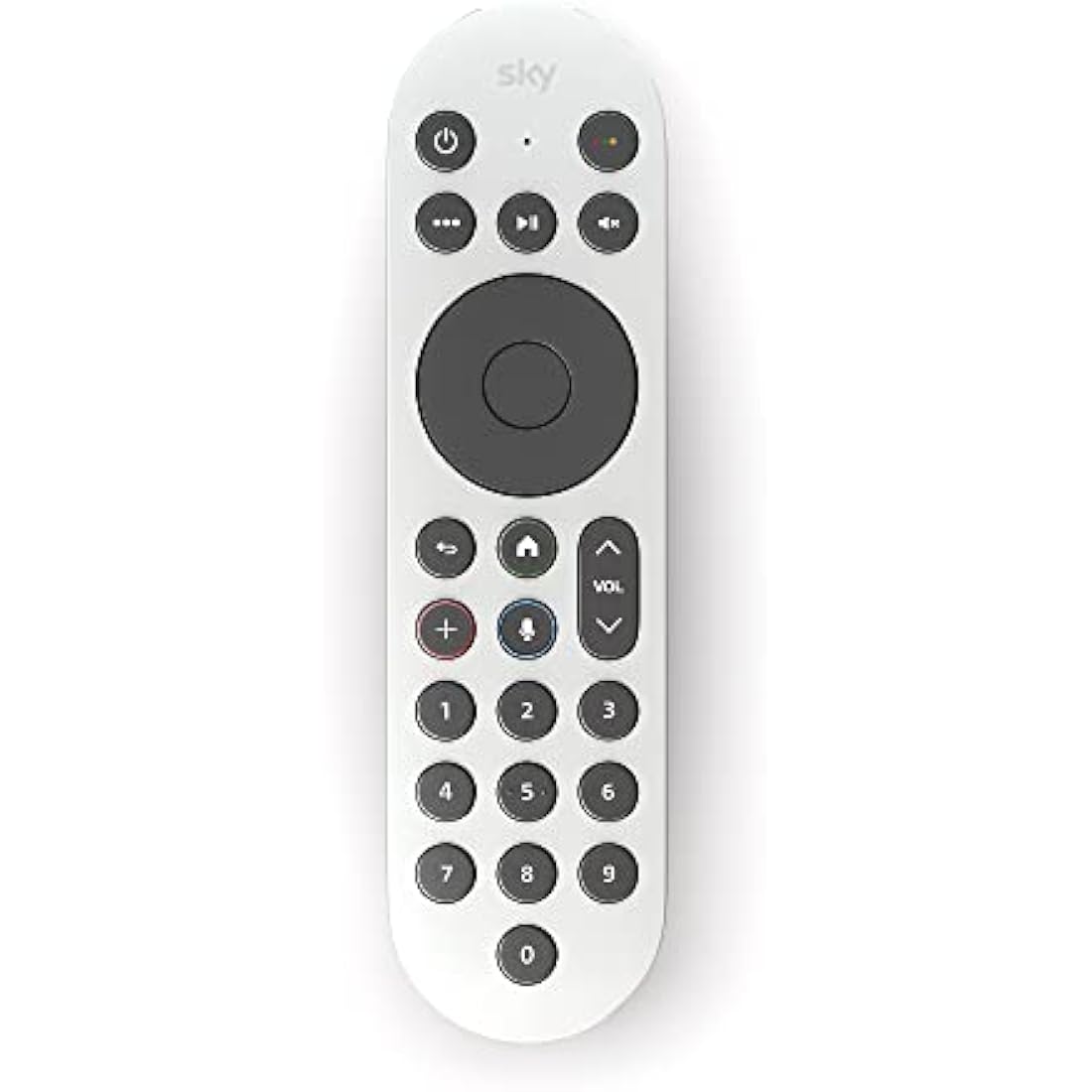 Sky Glass and Sky Stream TV Remote - Ceramic White
