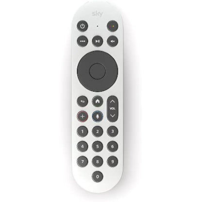 Sky Glass and Sky Stream TV Remote - Ceramic White