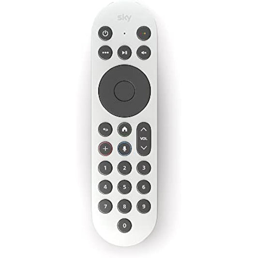 Sky Glass and Sky Stream TV Remote - Ceramic White