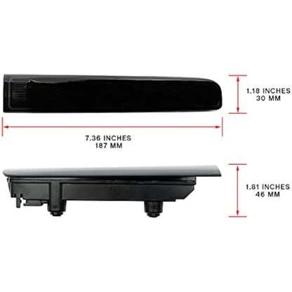 njssjd 2pcs LED Third Brake Light High Mount Stop Lamp for V-W T5 T6 T6.1 Transporter Panel Van Multivan Caravelle (with Rear Twin Doors) Rear Central High Level 3rd Brake Light Smoke Lens