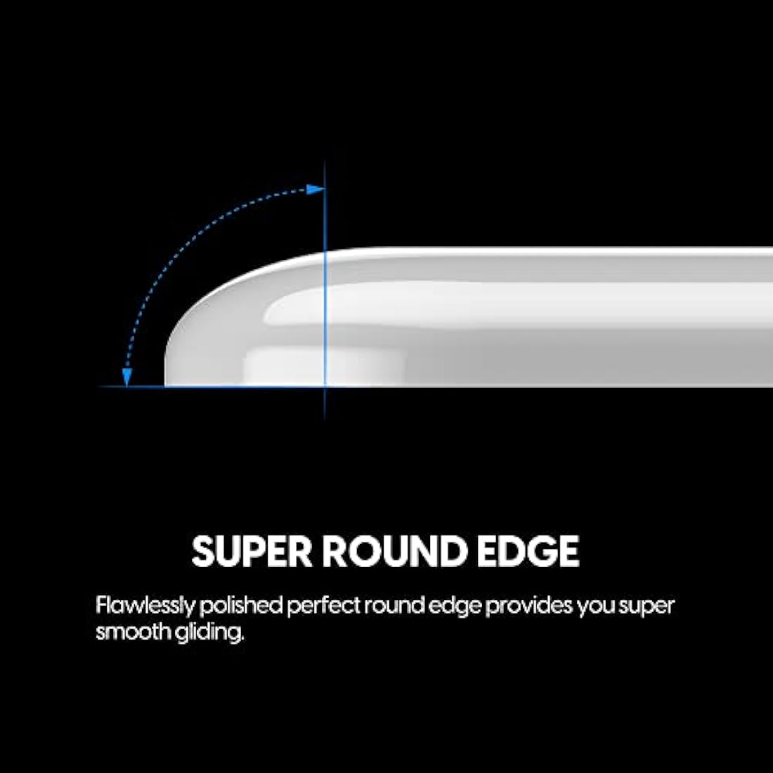 Superglide - Fastest and Smoothest Mouse Feet/Skates Made with Ultra Strong Flawless Glass Super Fast Smooth and Durable Sole for Xtrfy MZ1 Wireless