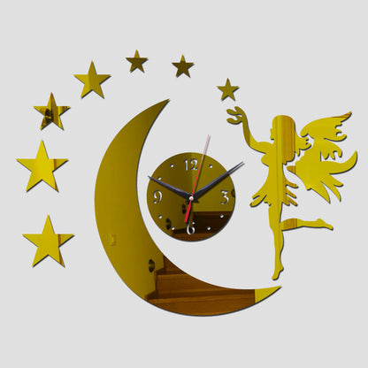 Acrylic Wall Clock Study Room Living Room Wall Sticker