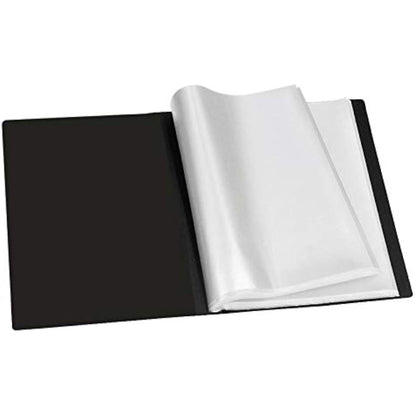 A3 40 Pocket Display Book Presentation Folder Portfolio (80 Views) Project Book Certificate Folder Plastic Wallets (1 Book)