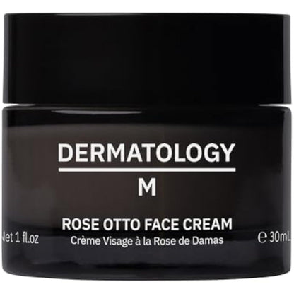Dermatology M – Rose Otto Face Cream 30ml | Powerfully Age-Defying & Hydrating Daily Moisturiser – With Bakuchiol, Hyaluronic Acid & Organic Rose Otto – Helps Soothe & Reduce Redness – Natural & Vegan