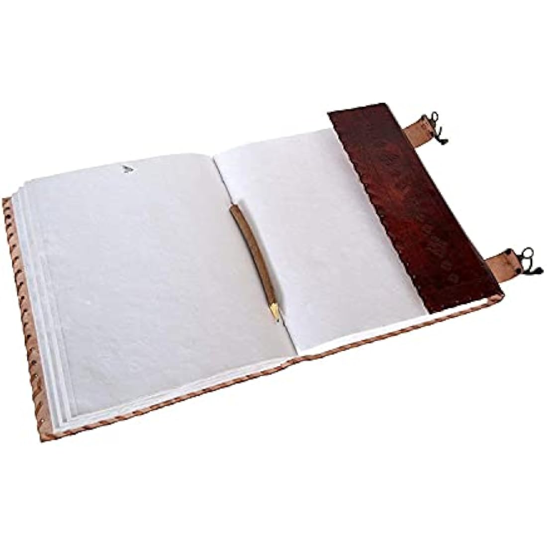 OVERDOSE Seven Stone Leather Journal - Handmade Antique Stone Journal For Students & Office For Men And Women Diary Leather Sketchbook Drawing Journal Notebook - Size 13 X 18 Inches | 33 X 45 cm