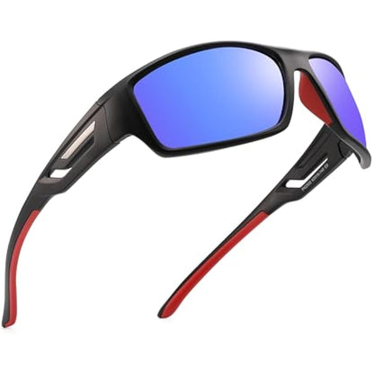 PUKCLAR Polarised Sports Sunglasses for Men Women Driving Sunglasses Cycling Running Fishing Goggles TR90 Frame