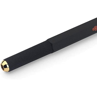 rOtring 800 Ballpoint Pen | Medium Point | Black Ink | Black Barrel | Refillable