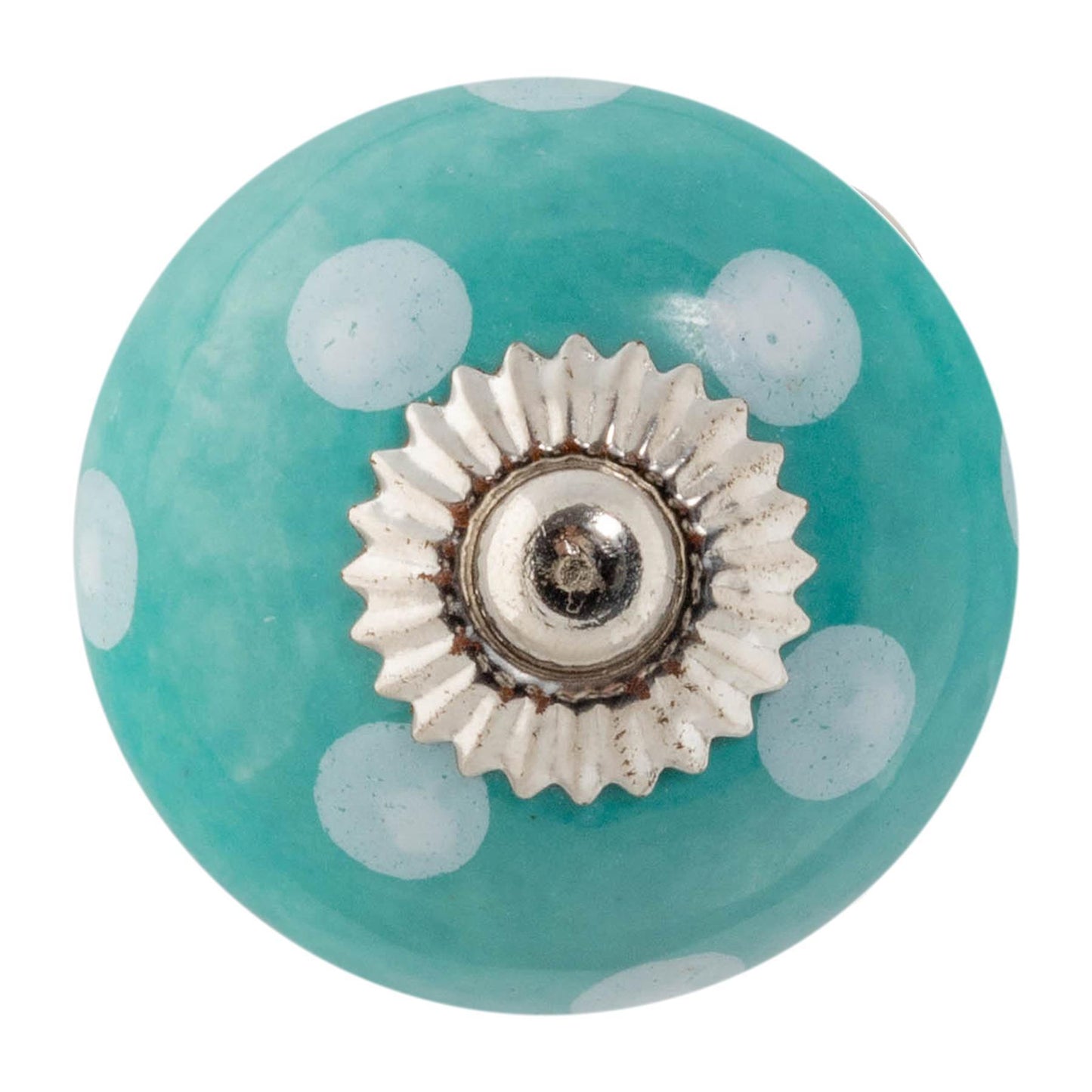 Round Spot Ceramic Cabinet Knob